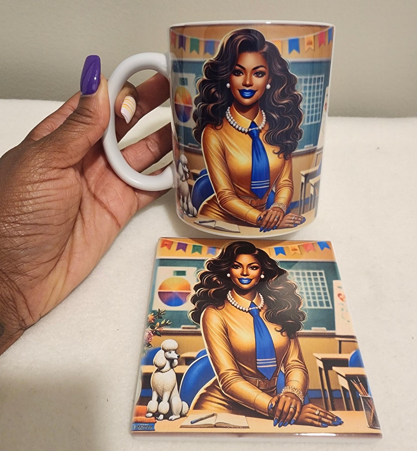 Custom Coffee Mug and Coasters Set