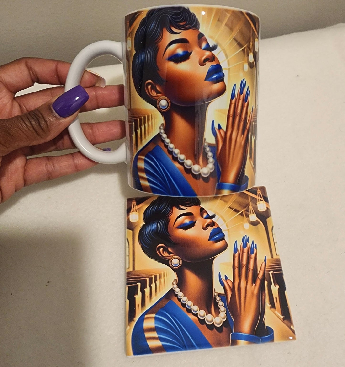Custom Coffee Mug and Coasters Set