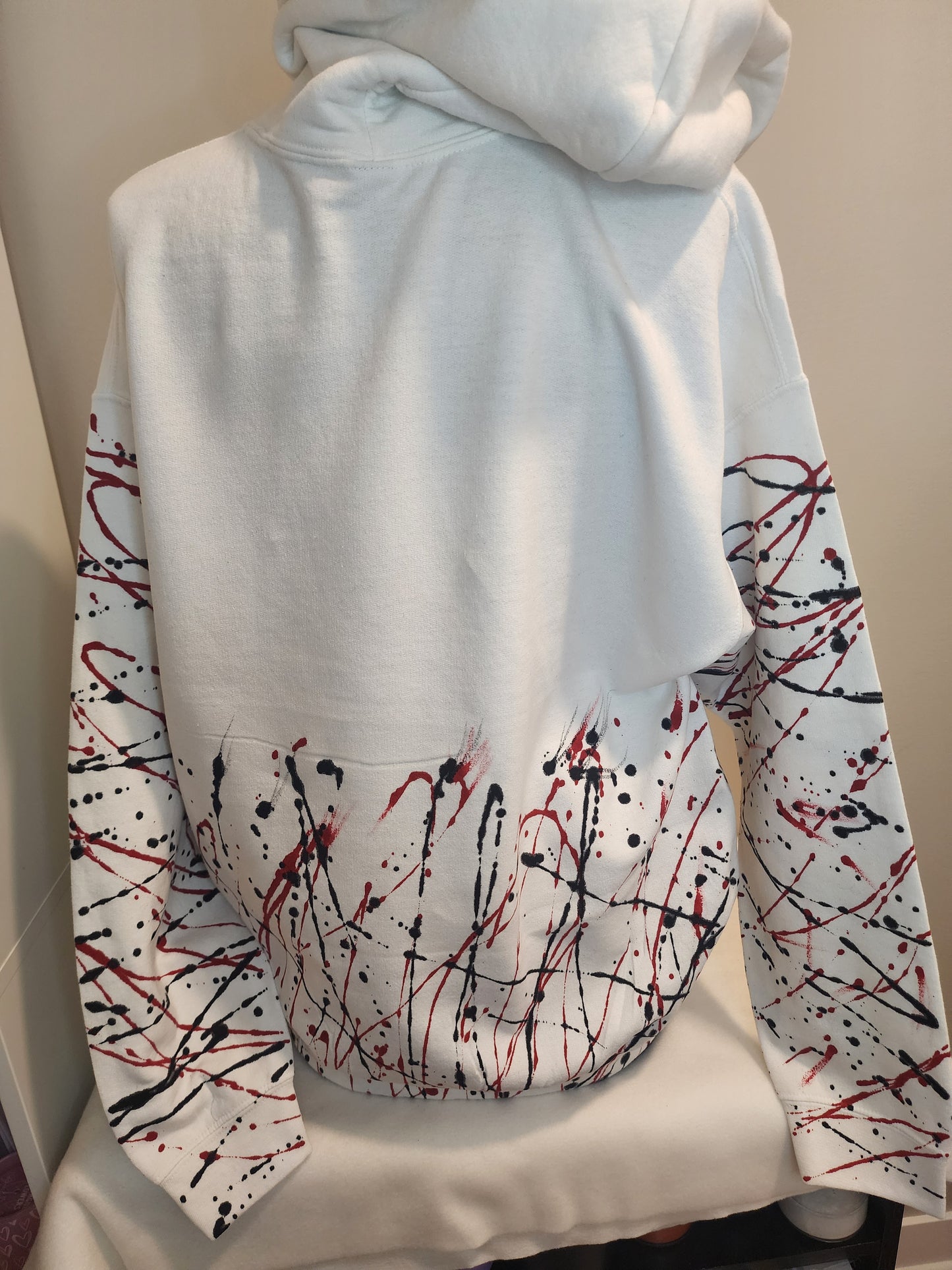 Handpainted Custom Teddy Bear Hoodie