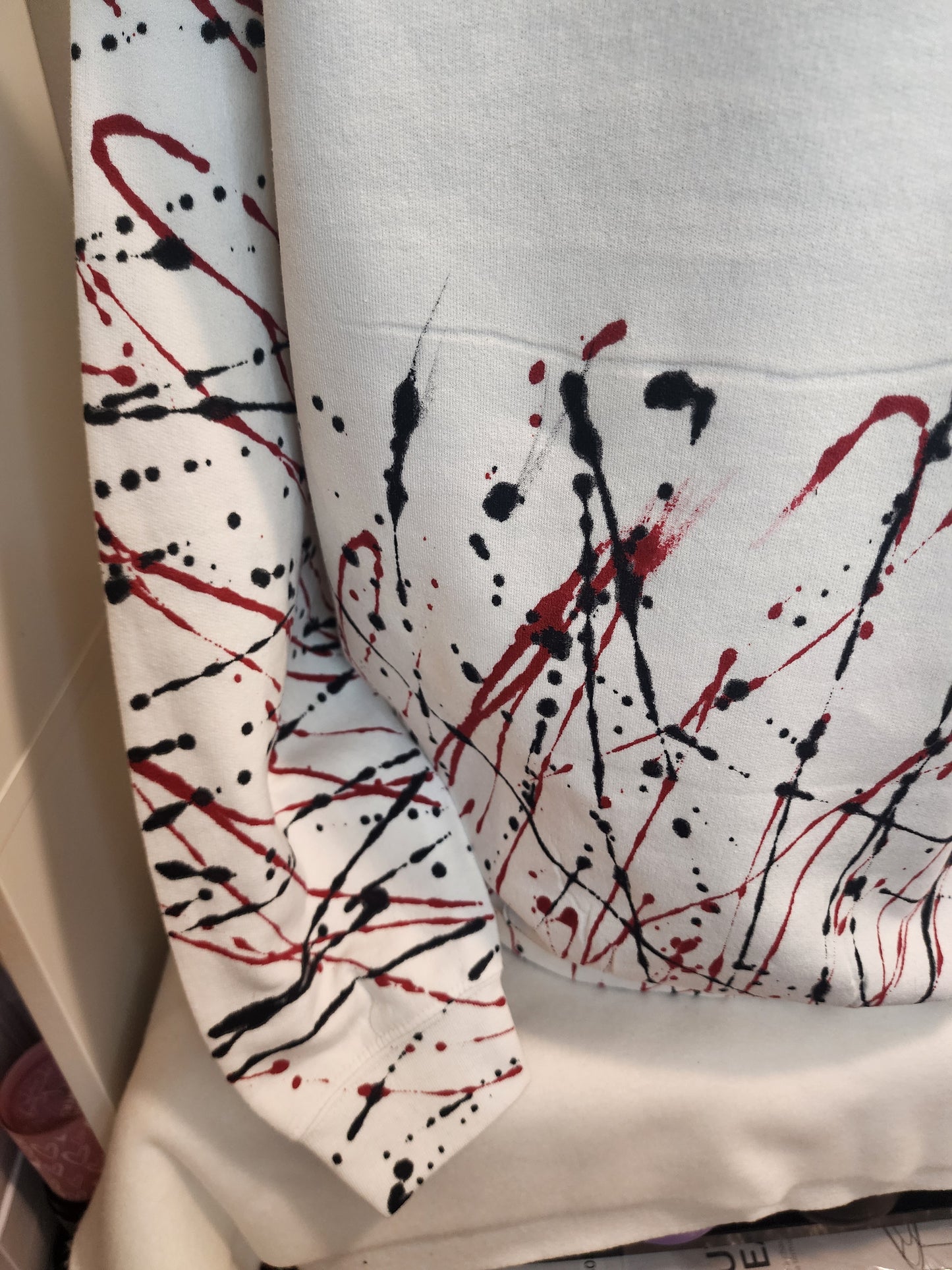 Handpainted Custom Teddy Bear Hoodie