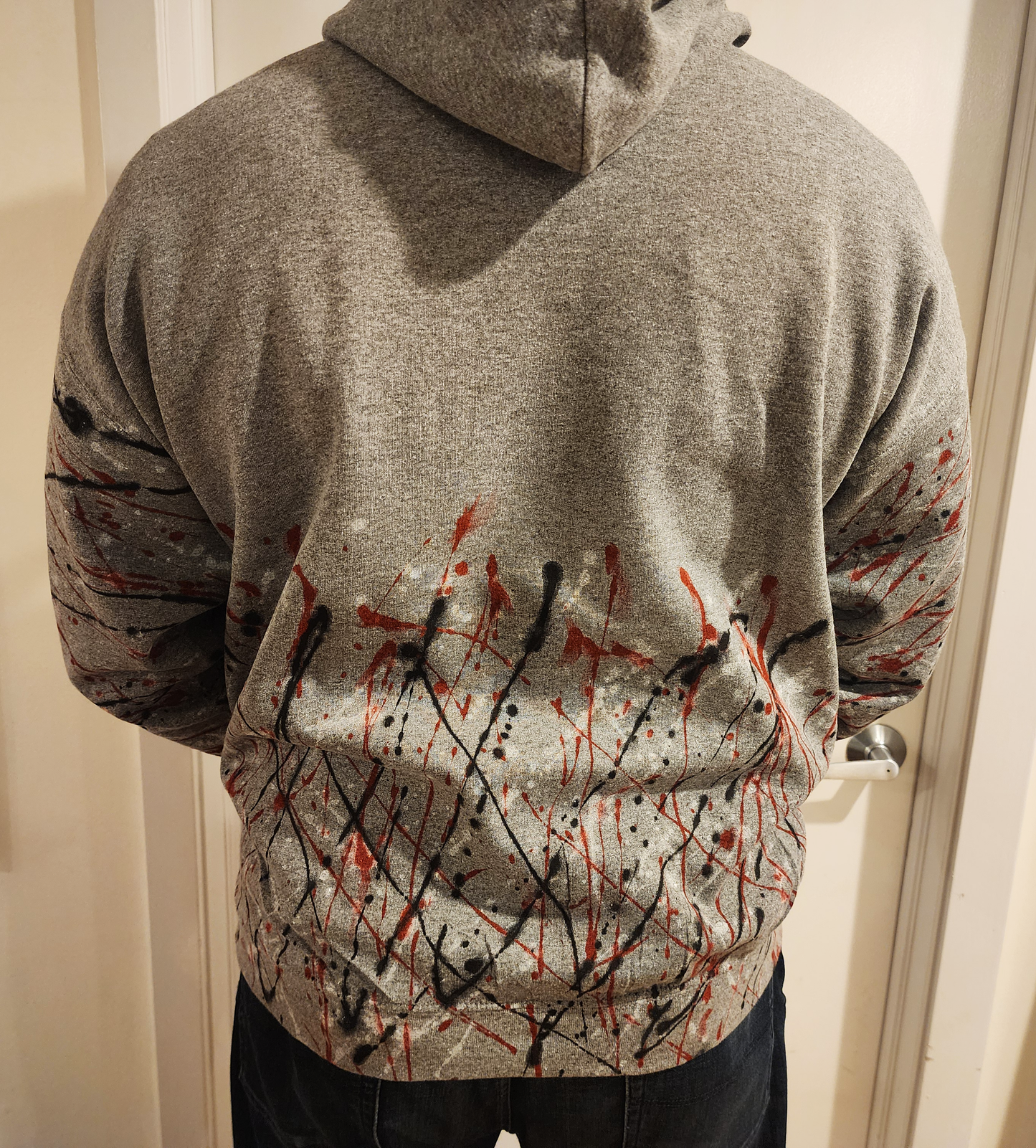 Handpainted Custom Zodiac Teddy Bear Hoodie