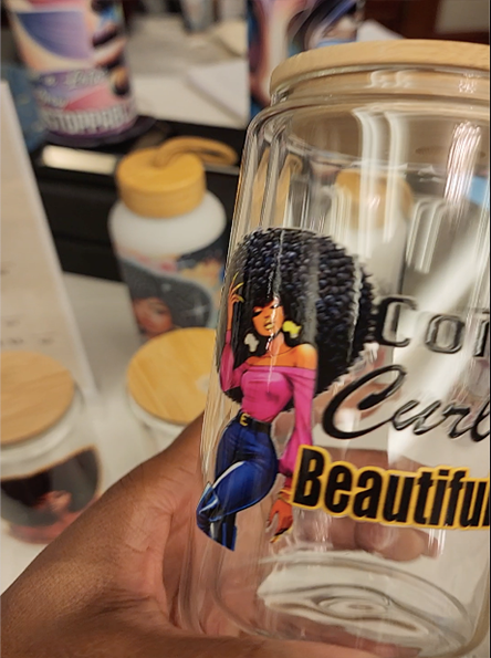 Afro Girl Glass Tumblers Collection