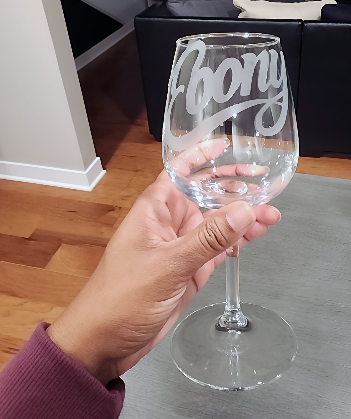 Custom Etched Wine Glasses