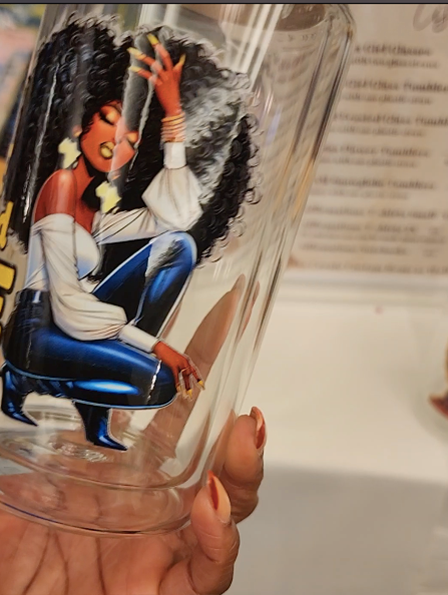 Afro Girl Glass Tumblers Collection