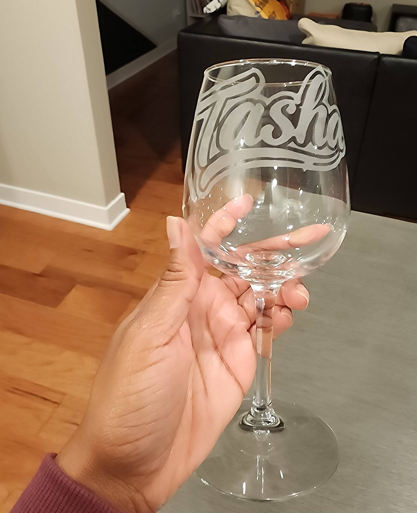 Custom Etched Wine Glasses