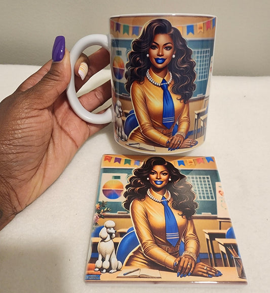 Custom Coffee Mug and Coasters Set