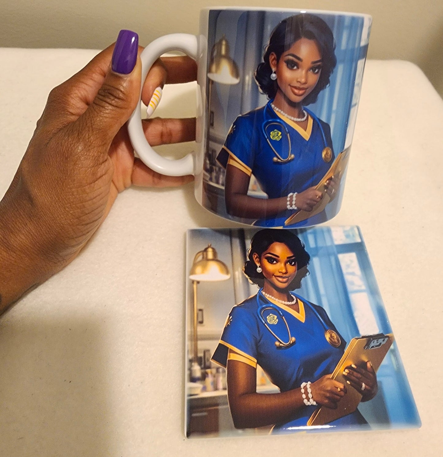 Custom Coffee Mug and Coasters Set