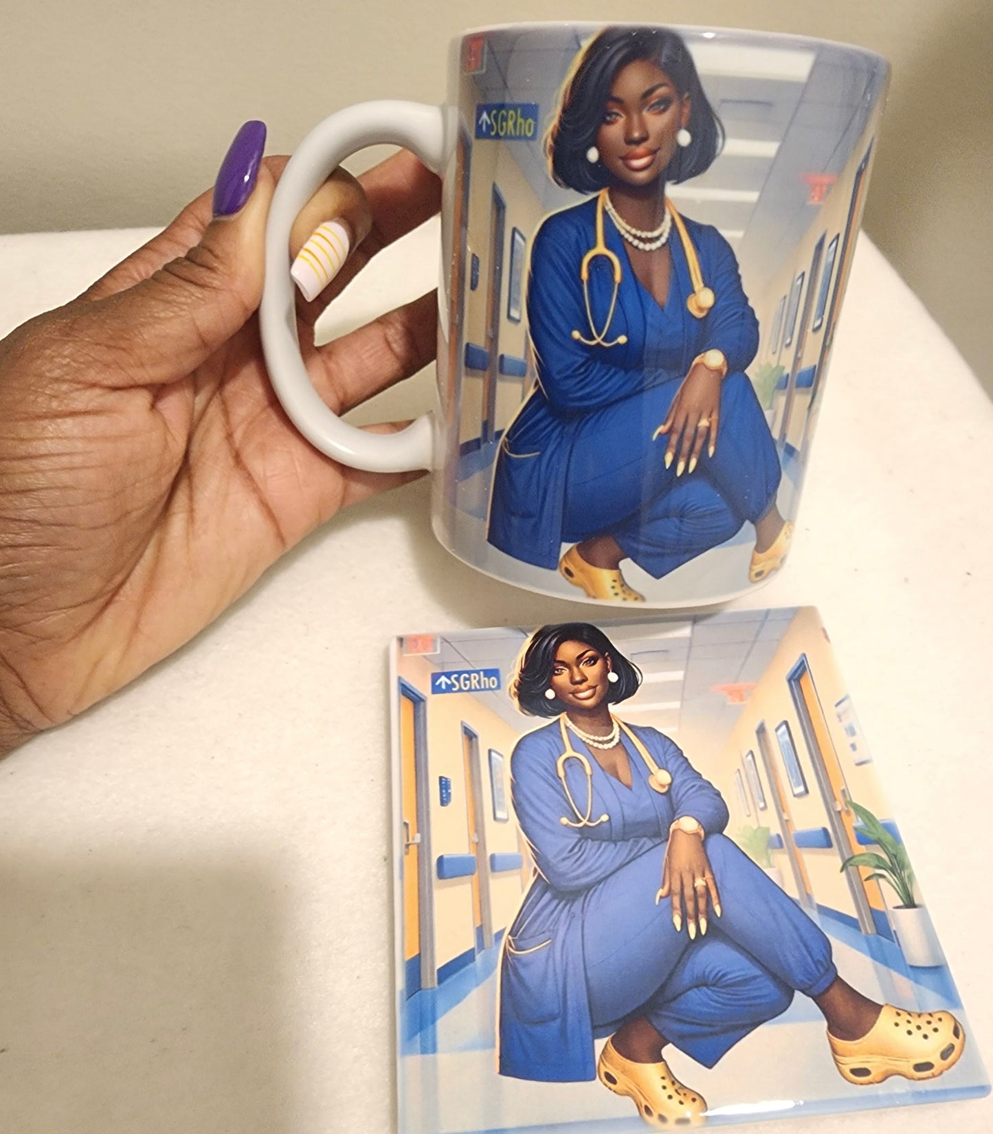 Custom Coffee Mug and Coasters Set