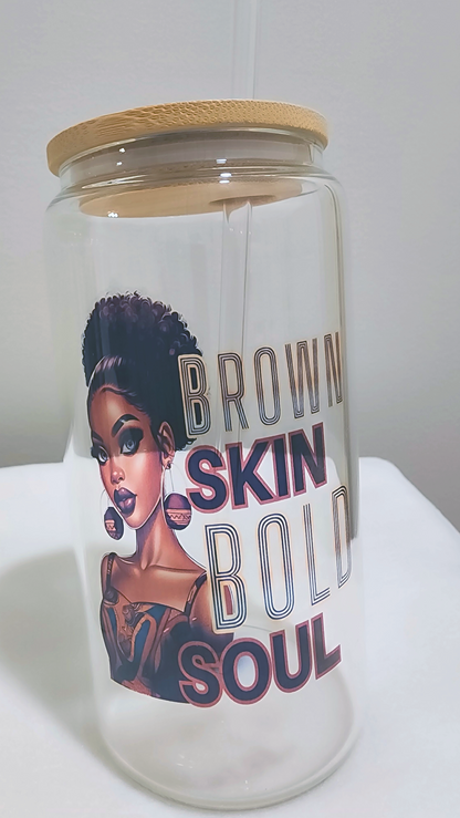 Brown Girl Glass Tumblers Collection