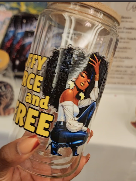 Afro Girl Glass Tumblers Collection