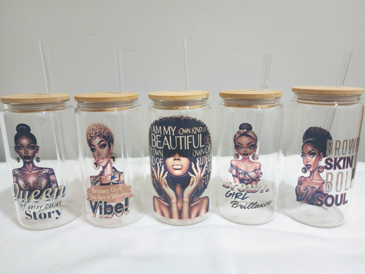 Brown Girl Glass Tumblers Collection
