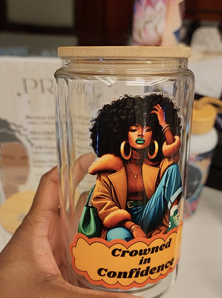 Afro Girl Glass Tumblers Collection