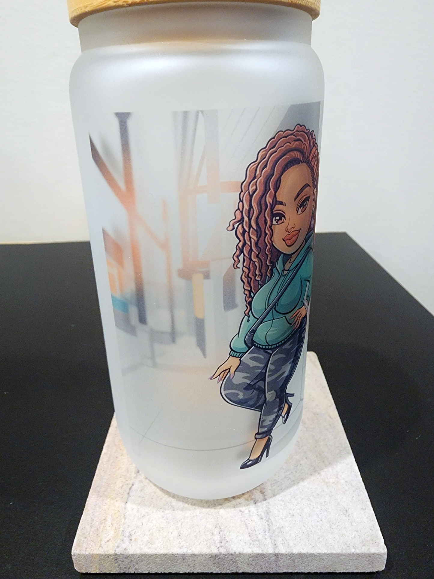 Loc'd Girl Glass Tumblers Collection