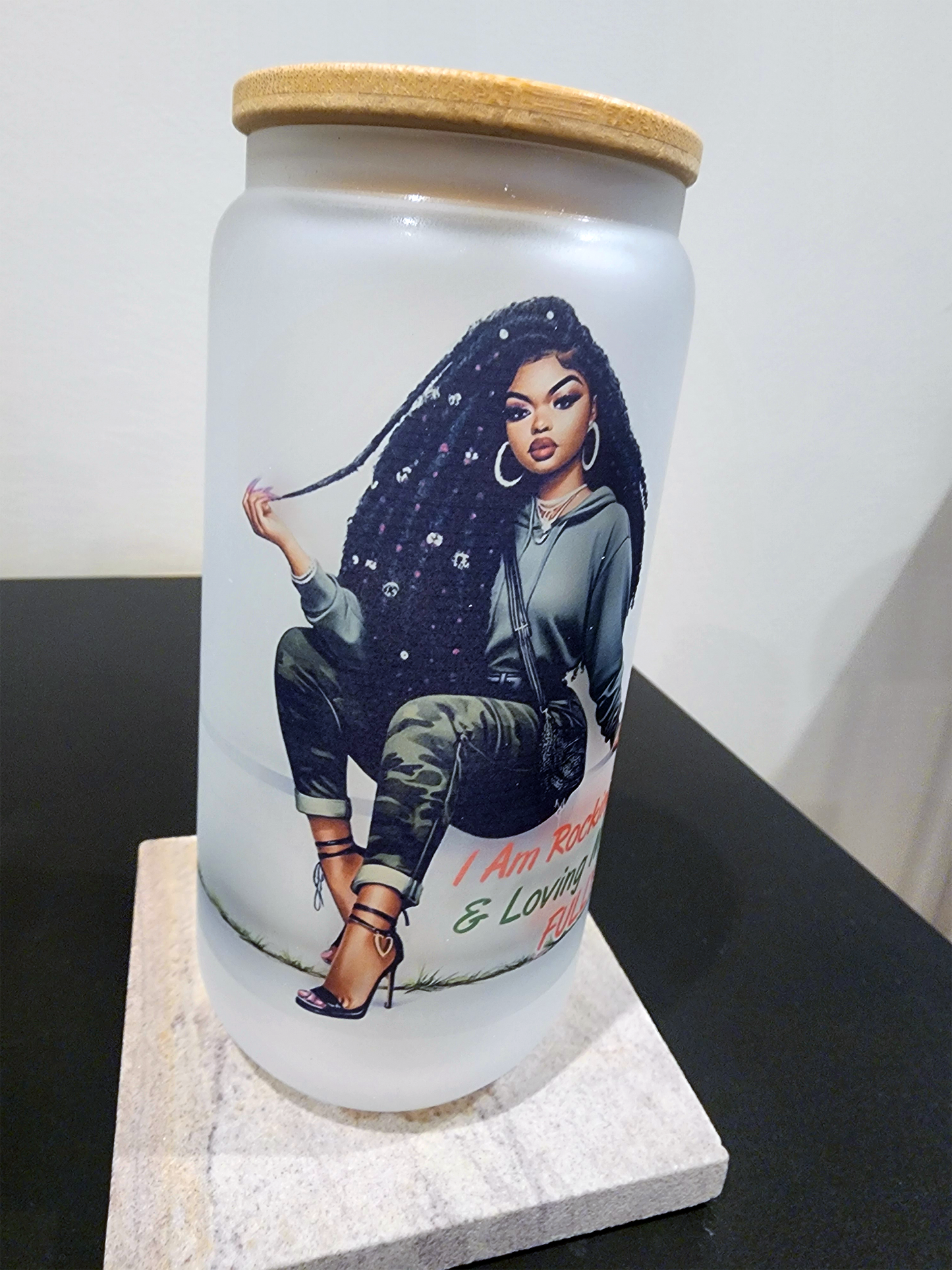 Loc'd Girl Glass Tumblers Collection
